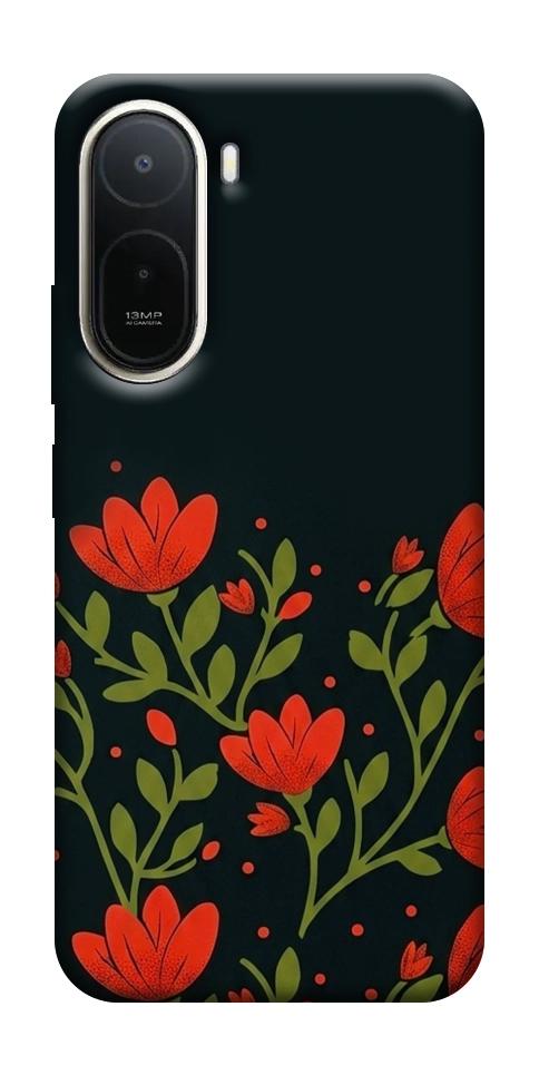 Чохол Червоний цвіт для Xiaomi Redmi A7 Pro 4G