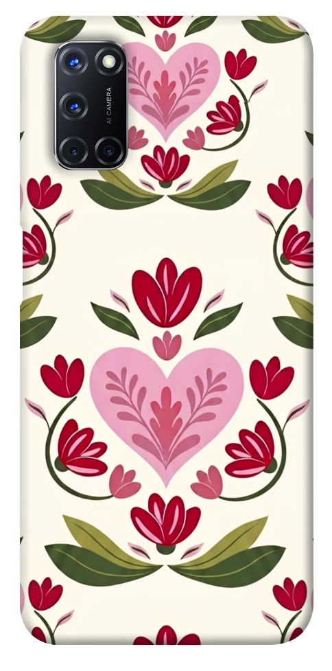 Чехол Квіткова любов для Oppo A92