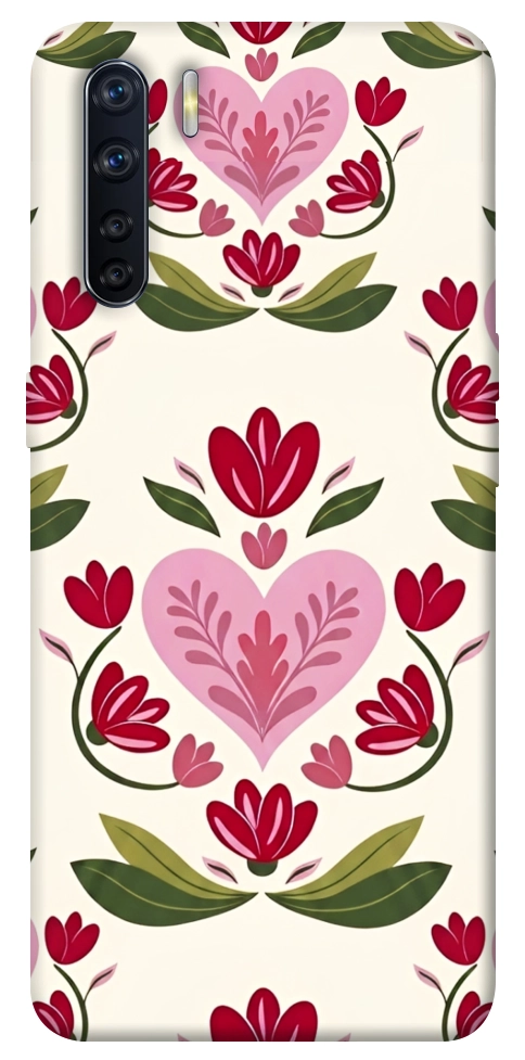 Чехол Квіткова любов для Oppo A91
