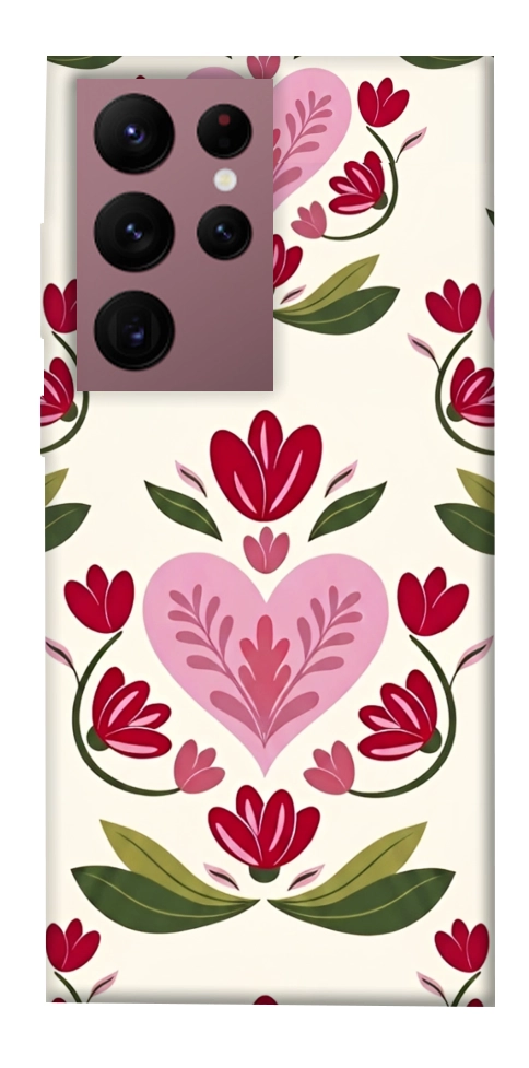Чохол Квіткова любов для Galaxy S22 Ultra
