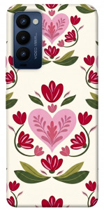 Чехол Квіткова любов для Tecno Camon 18 P