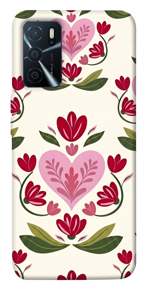 Чехол Квіткова любов для Oppo A16