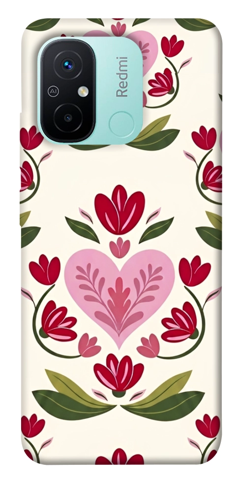Чехол Квіткова любов для Xiaomi Redmi 12C