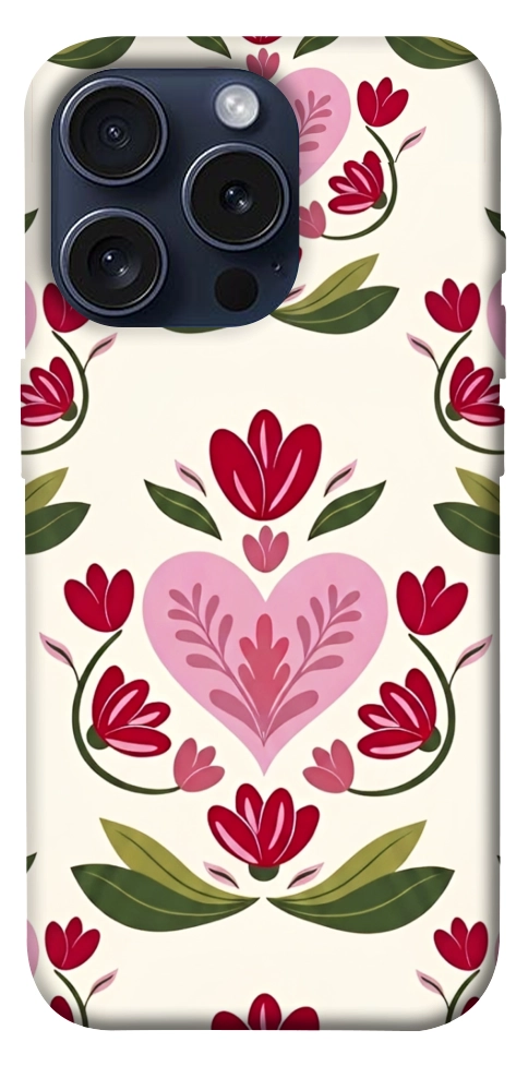 Чехол Квіткова любов для iPhone 15 Pro