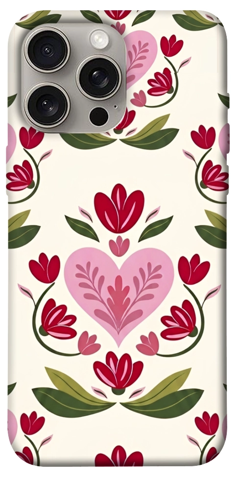 Чехол Квіткова любов для iPhone 15 Pro Max