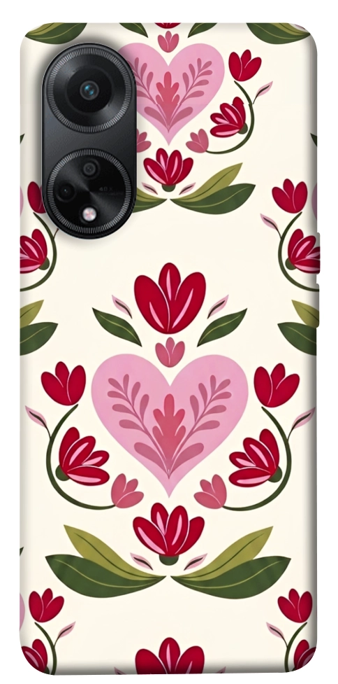 Чехол Квіткова любов для Oppo A58 4G