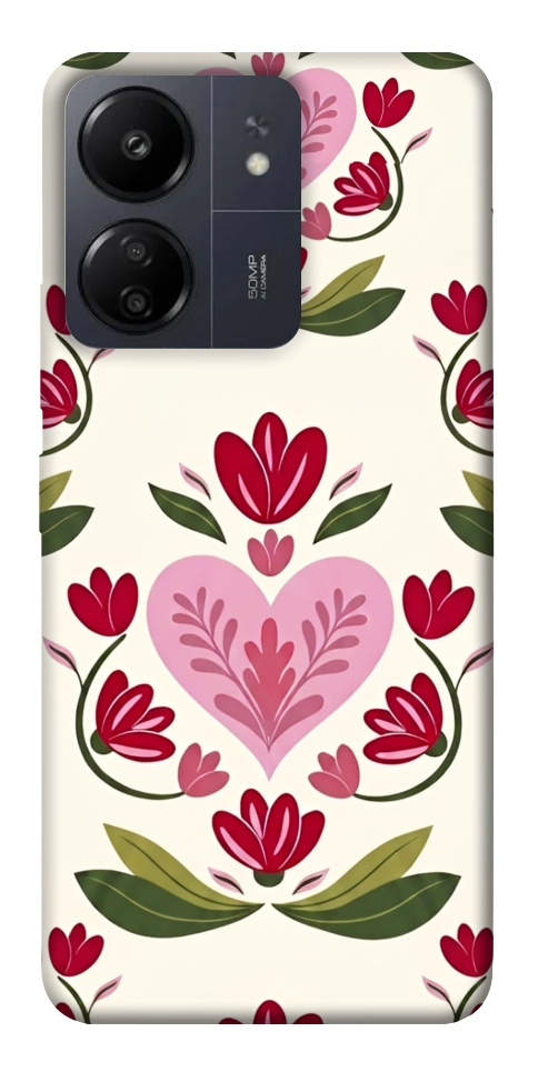 Чохол Квіткова любов для Xiaomi Redmi 13C