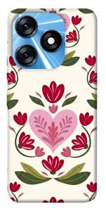 Чехол Квіткова любов для TECNO Spark 10