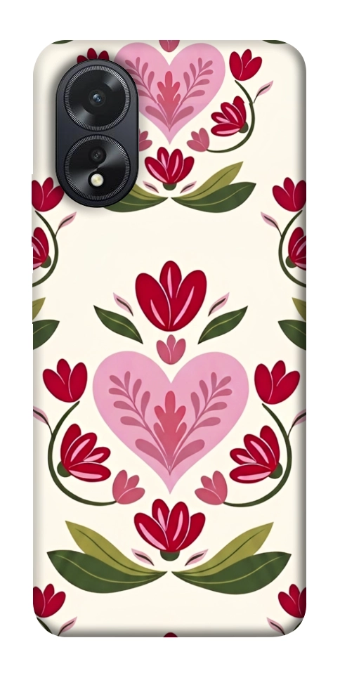 Чехол Квіткова любов для Oppo A38