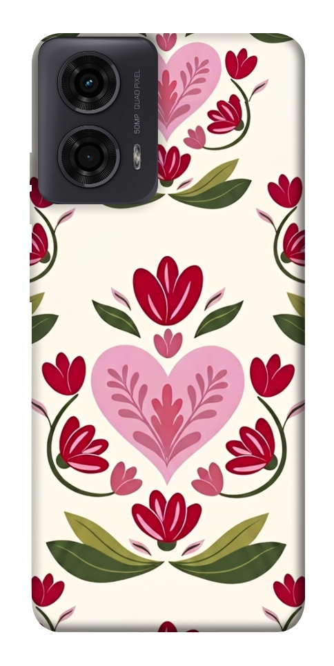Чехол Квіткова любов для Motorola Moto G24