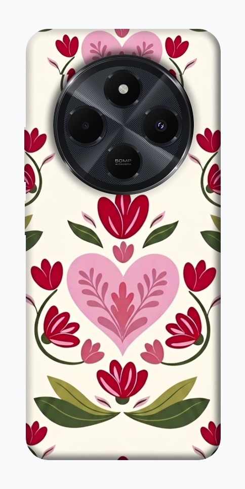 Чохол Квіткова любов для Xiaomi Redmi 14C