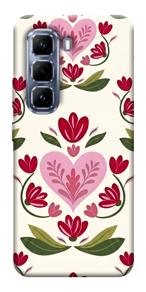 Чехол Квіткова любов для Infinix Hot 50 Pro