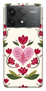 Чехол Квіткова любов для Xiaomi Poco F6 Pro