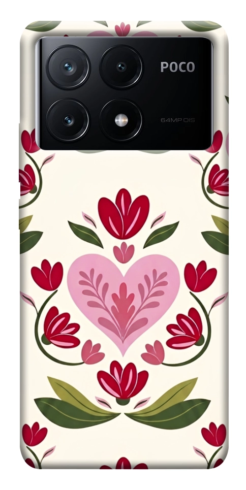 Чехол Квіткова любов для Xiaomi Poco X6 Pro