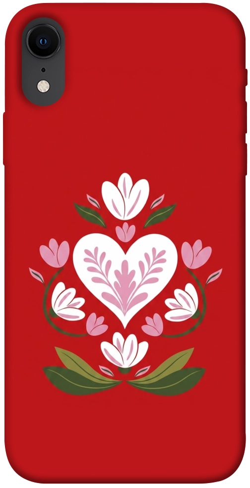 Чехол Квітуче серце для iPhone XR