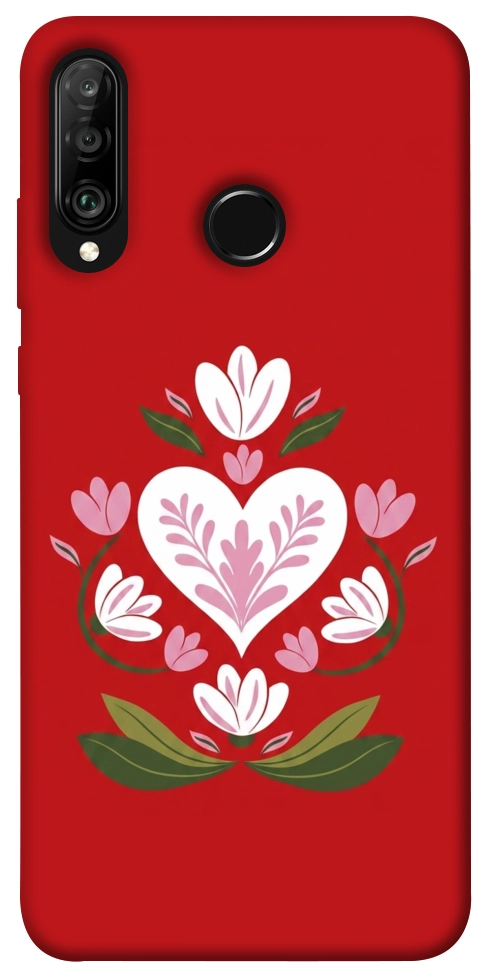 Чохол Квітуче серце для Huawei P30 Lite