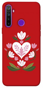 Чехол Квітуче серце для Realme 5