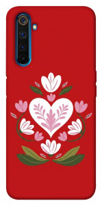 Чехол Квітуче серце для Realme 6 Pro