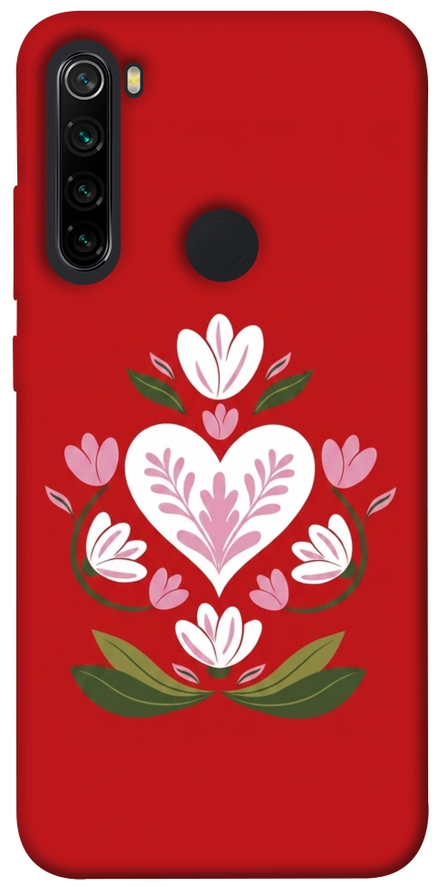 Чехол Квітуче серце для Xiaomi Redmi Note 8