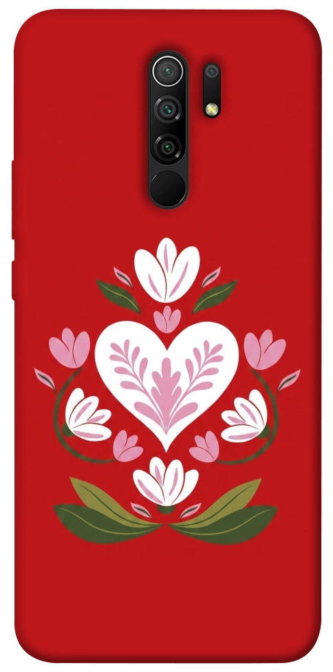Чехол Квітуче серце для Xiaomi Redmi 9