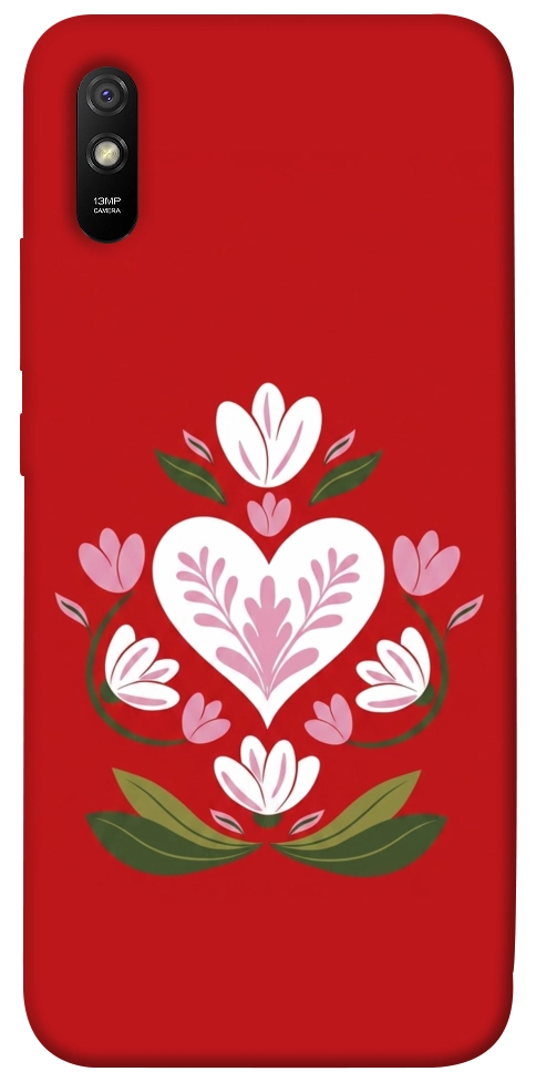 Чехол Квітуче серце для Xiaomi Redmi 9A