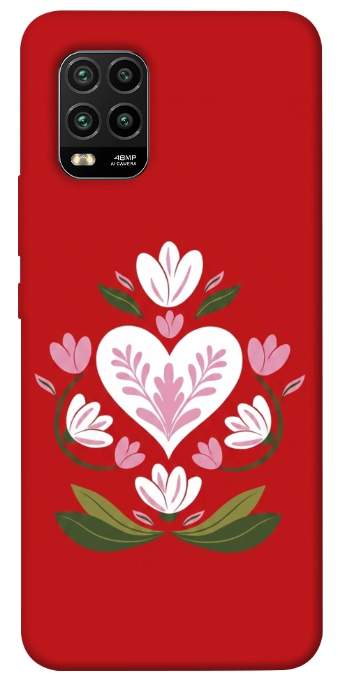 Чехол Квітуче серце для Xiaomi Mi 10 Lite