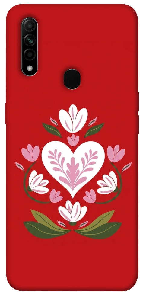 Чехол Квітуче серце для Oppo A31