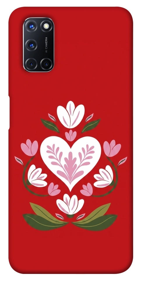 Чехол Квітуче серце для Oppo A92