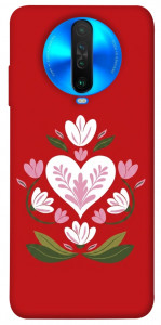 Чехол Квітуче серце для Xiaomi Poco X2