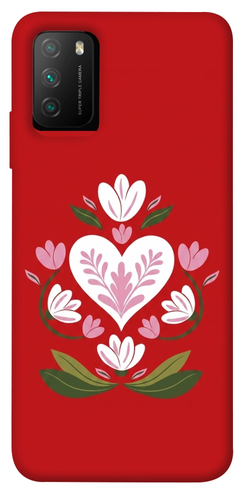 Чохол Квітуче серце для Xiaomi Poco M3