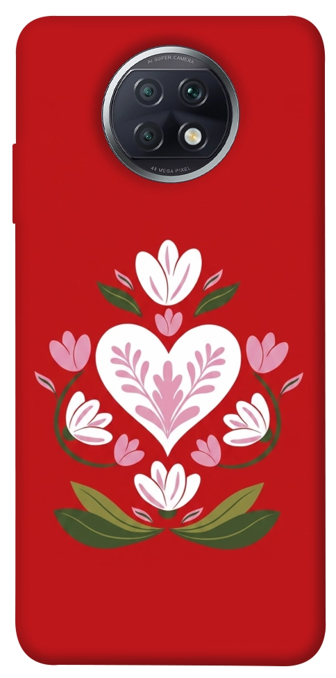 Чехол Квітуче серце для Xiaomi Redmi Note 9T
