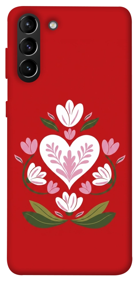 Чехол Квітуче серце для Galaxy S21+