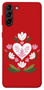 Чехол Квітуче серце для Galaxy S21+