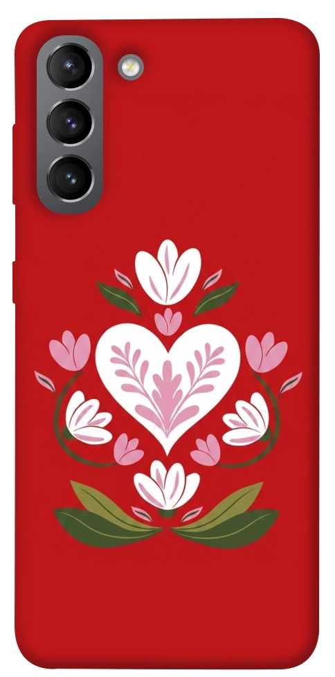 Чехол Квітуче серце для Galaxy S21