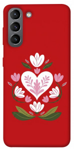 Чехол Квітуче серце для Galaxy S21