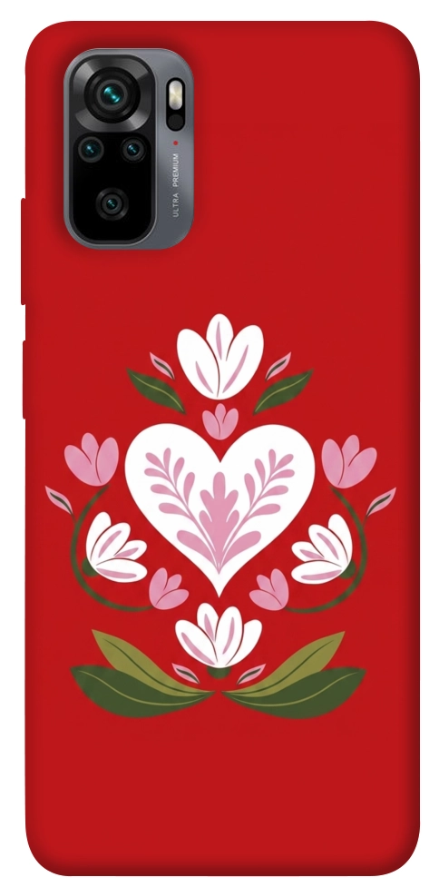 Чохол Квітуче серце для Xiaomi Redmi Note 10