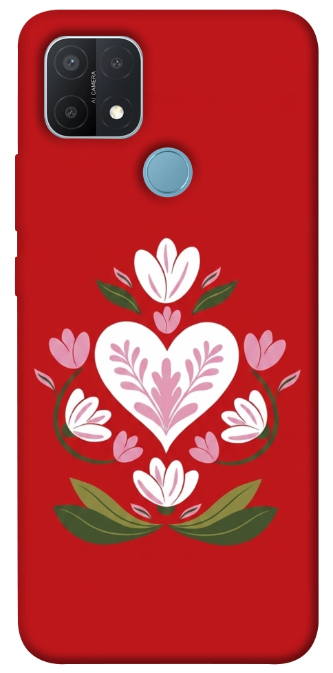 Чехол Квітуче серце для Oppo A15