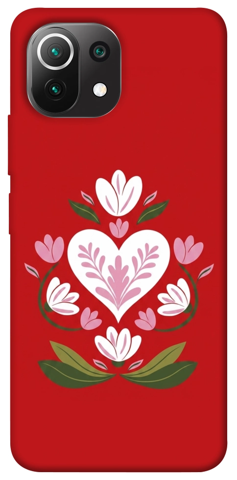 Чехол Квітуче серце для Xiaomi Mi 11 Lite
