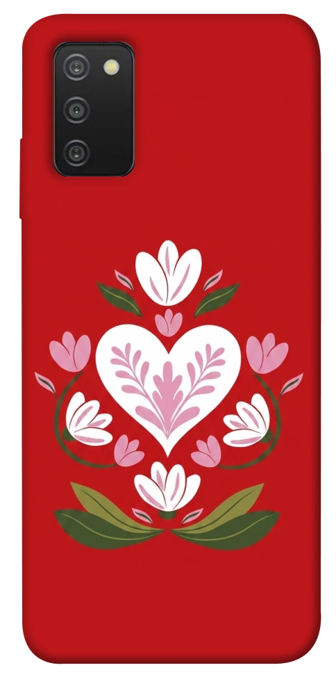 Чехол Квітуче серце для Galaxy A03s