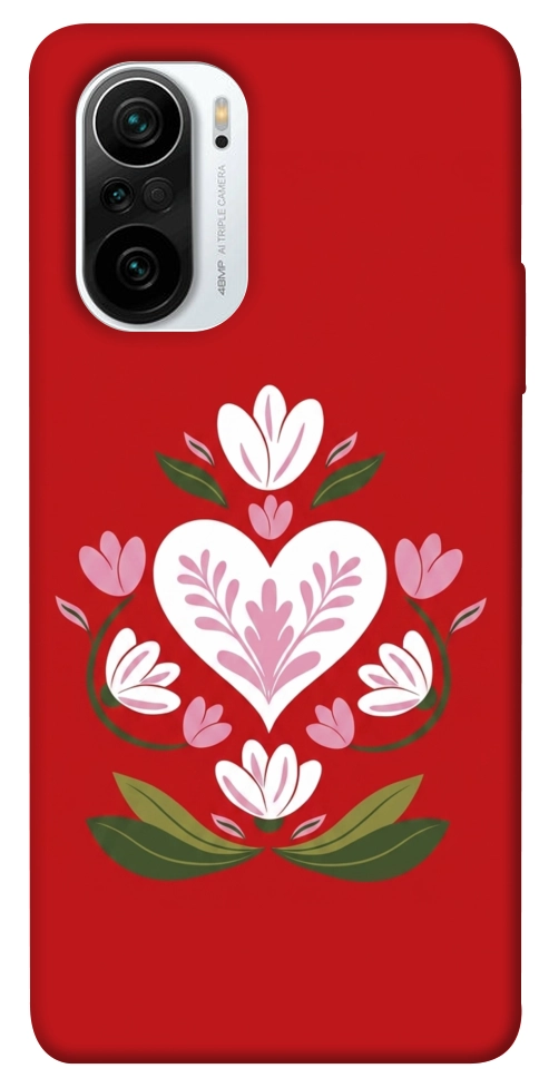 Чехол Квітуче серце для Xiaomi Redmi K40