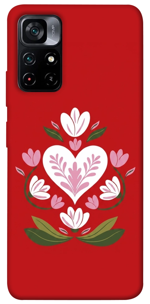 Чохол Квітуче серце для Xiaomi Poco M4 Pro 5G