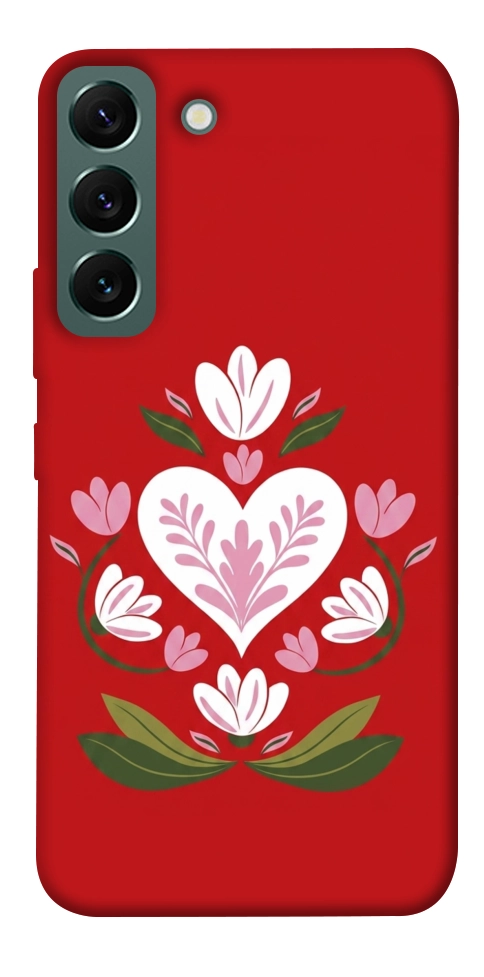 Чехол Квітуче серце для Galaxy S22
