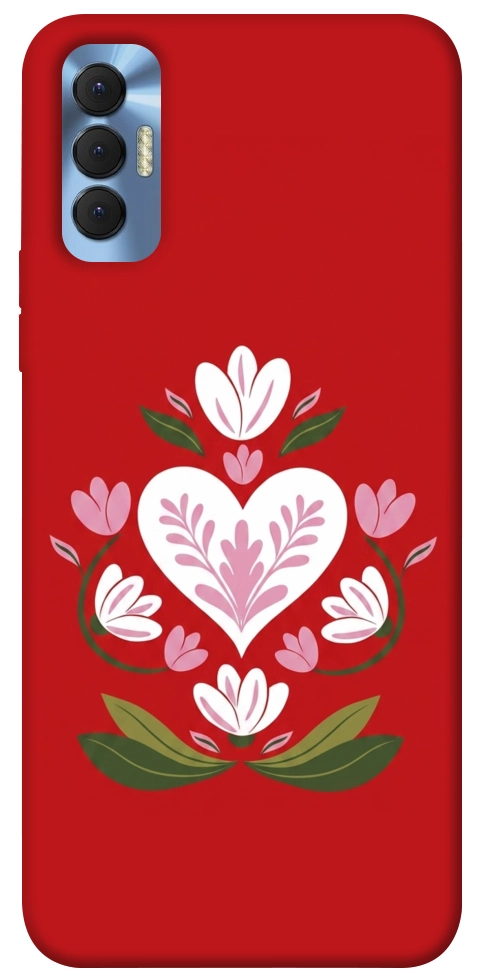 Чехол Квітуче серце для TECNO Spark 8P