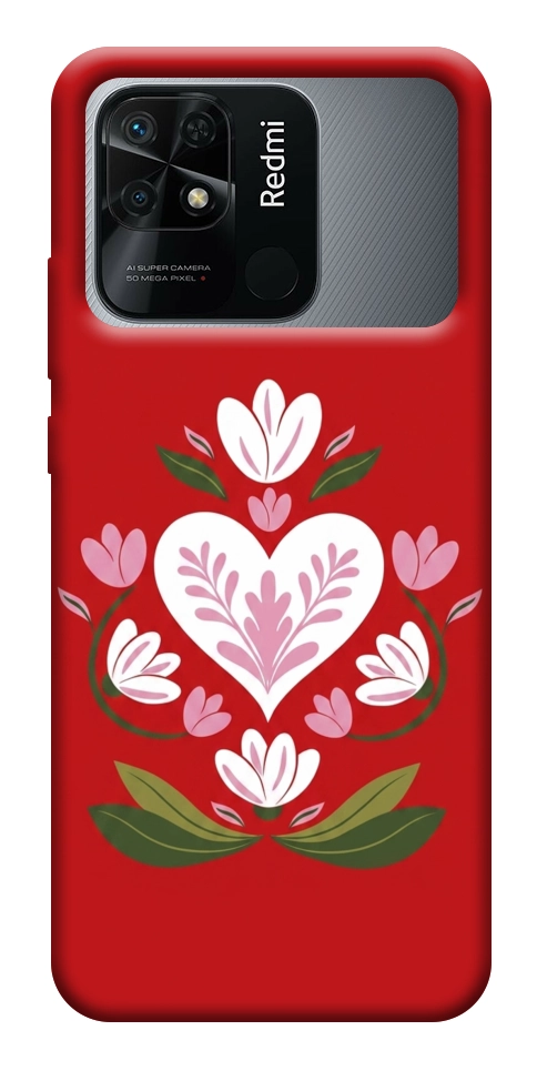 Чехол Квітуче серце для Xiaomi Redmi 10C