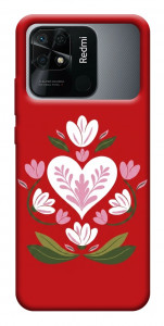 Чехол Квітуче серце для Xiaomi Redmi 10C