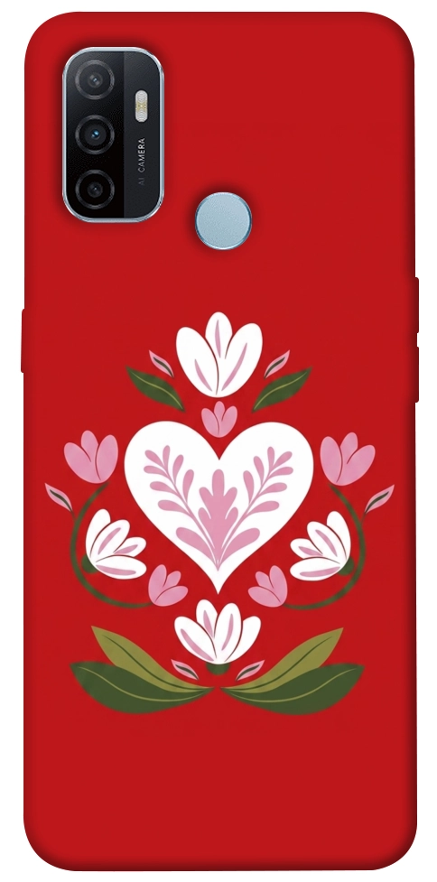 Чехол Квітуче серце для Oppo A32