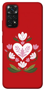 Чехол Квітуче серце для Xiaomi Redmi Note 11 (Global)