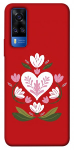 Чехол Квітуче серце для Vivo Y51a