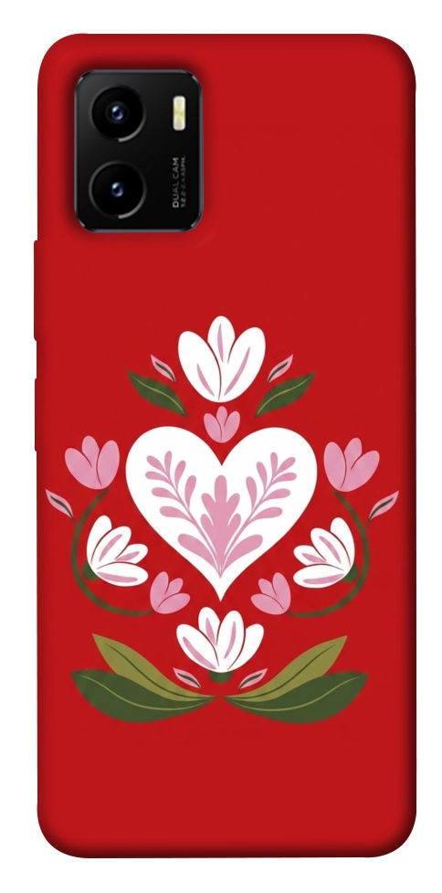 Чохол Квітуче серце для Vivo Y15s