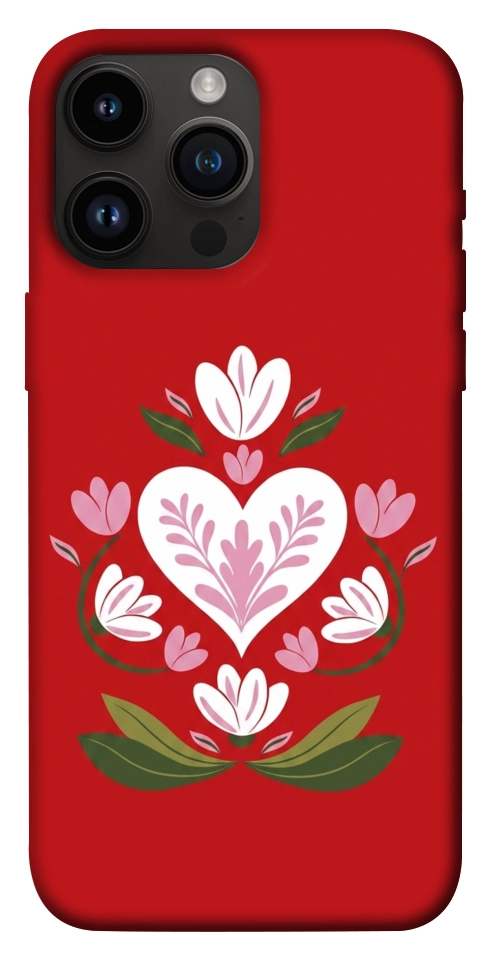 Чехол Квітуче серце для iPhone 14 Pro Max